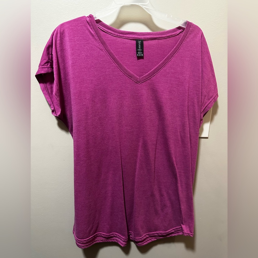 Women's V-Neck Pink Top